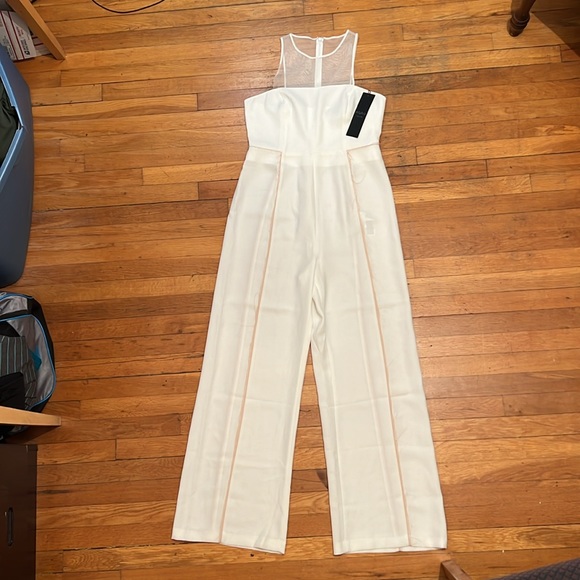 AQ/AQ The Acacia Fringe Jumpsuit in White, size 10 - Picture 5 of 14